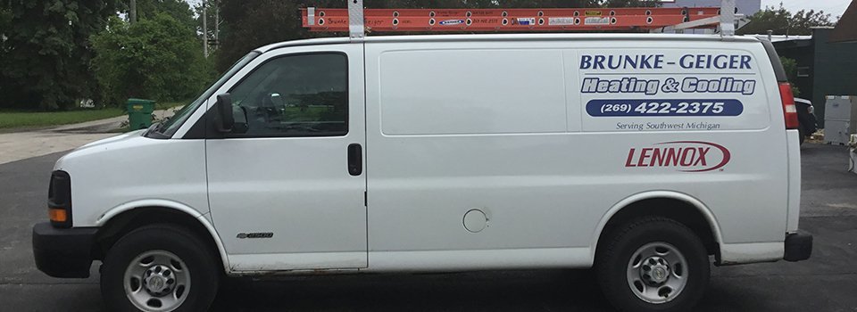 Brunke-Geiger Heating & Cooling van